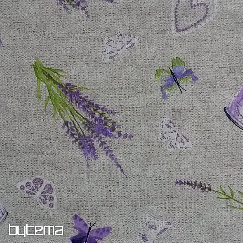 Tissu décoratif LAVANDE lilas