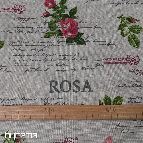 Tissu décoratif CLOE ROSA 280 cm