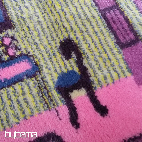Tapis enfant KIDS ZÁMEK rose