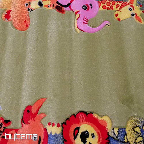 Tapis enfant KIDS SAFARI vert