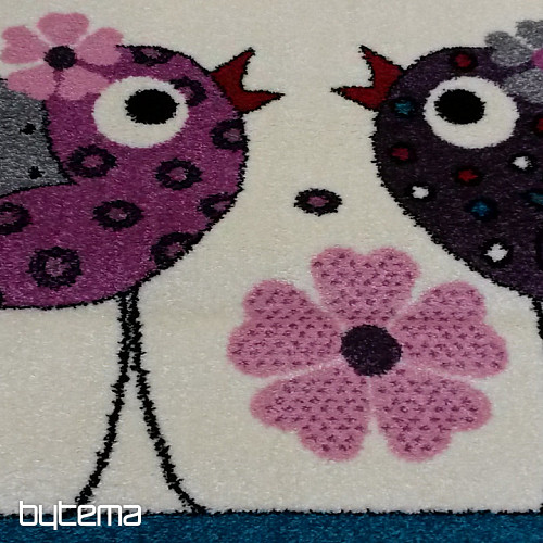 Tapis enfant BELLA BIRDS crème