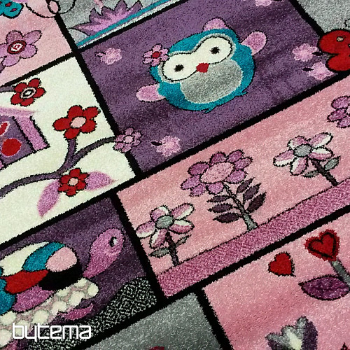 Tapis enfant ANIMAUX gris