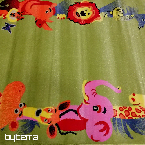 Tapis enfant KIDS SAFARI vert
