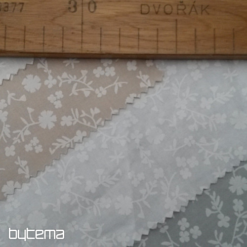 Tissu déco coton MARGELIE fleur