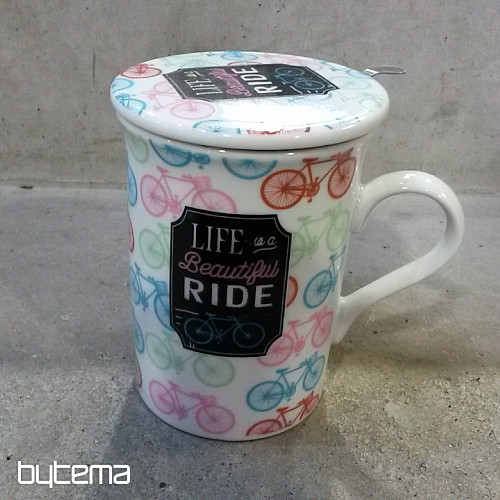 Mug avec couvercle et passoire SUMMER RIDE 280ml