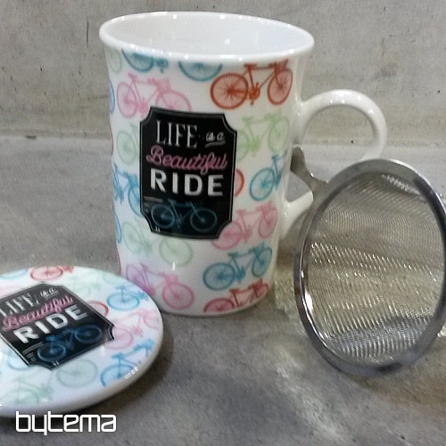 Mug avec couvercle et passoire SUMMER RIDE 280ml