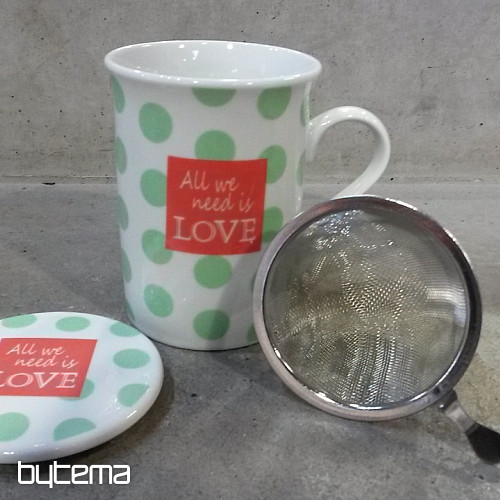 Mug avec couvercle et passoire SUMMER RIDE 280ml