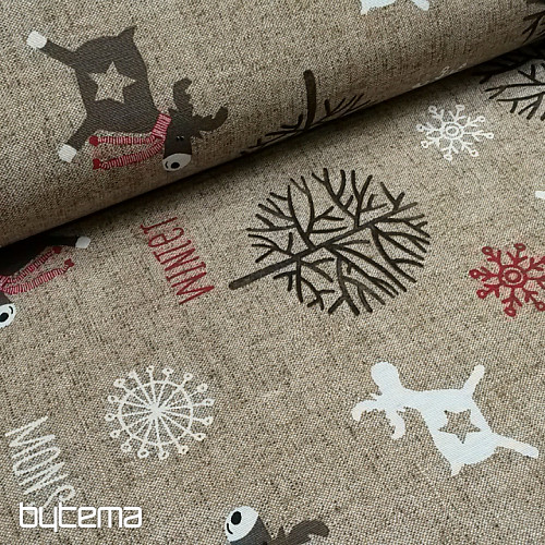 Tissu de décoration de Noël FROZEN