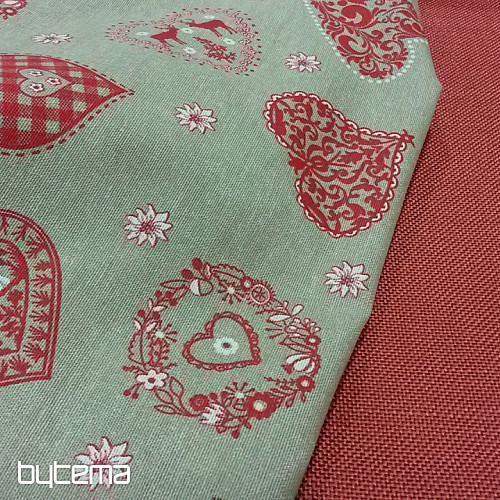 Tissu déco WIEN corail