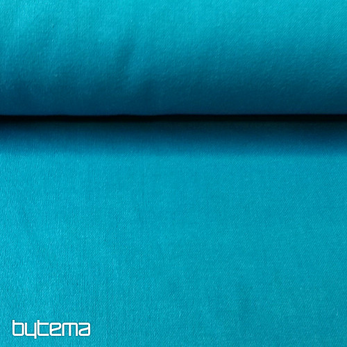 Tissu coton UNI turquoise foncé