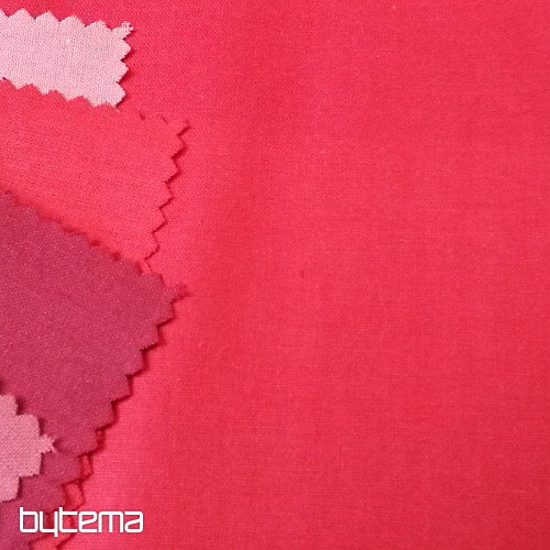 Tissu coton UNI rouge