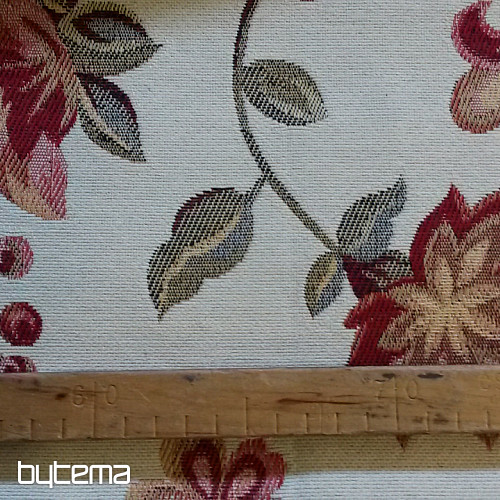 Combinaison de tissu pour tapisserie LOTOS BORDO