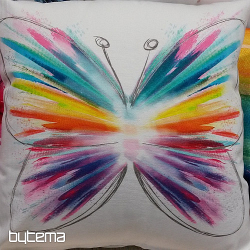 Housse de coussin déco PASTEL PAPILLON