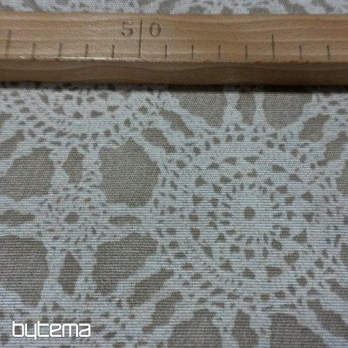 Tissu déco DENTELLE beige