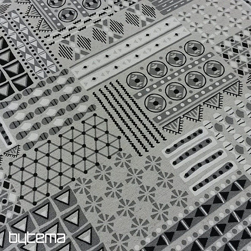 Tissu déco GEO gris