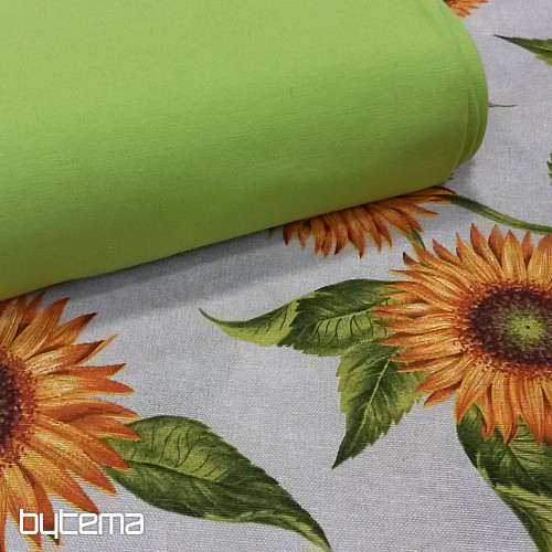Tissu déco frais LISO vert
