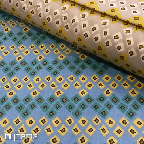 Tissu décoratif ETNO DOZALI bleu