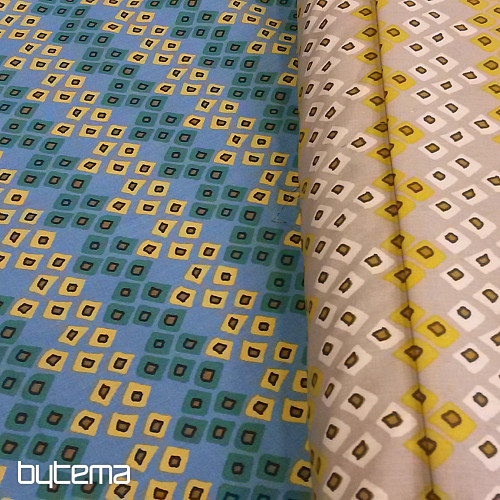 Tissu décoratif ETNO DOZALI bleu