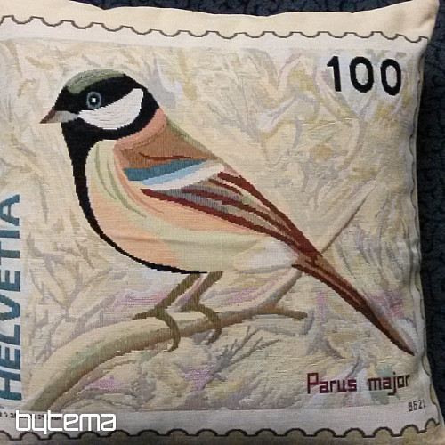 Taie d&#39;oreiller décorative POST STAMP BIRDS