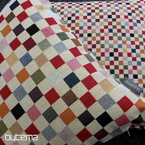 Housse de coussin tapisserie ÉCHECS