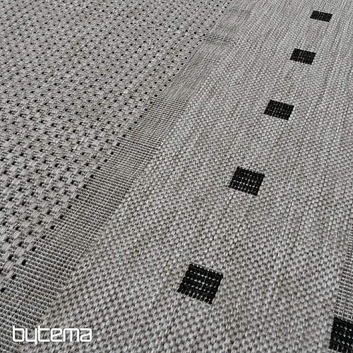 Tapis à boucles FLOORLUX 20329/04 argent-noir