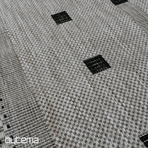 Tapis à boucles FLOORLUX 20329/04 argent-noir
