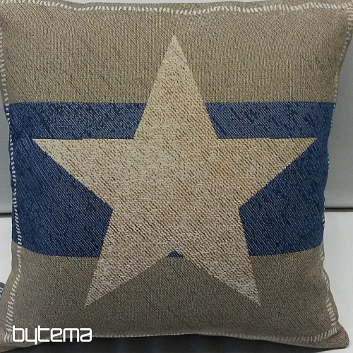 Housse de coussin tapisserie ÉTOILE BLEU 2