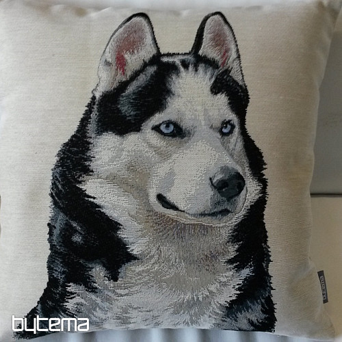 Housse de coussin tapisserie HUSKY