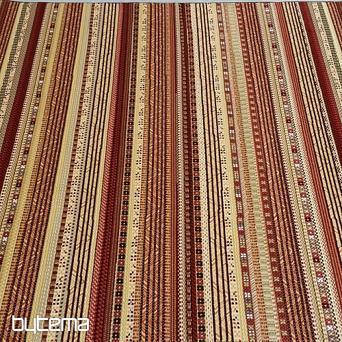 Tapis moderne exclusif ETNO NOBLES rayure rouge