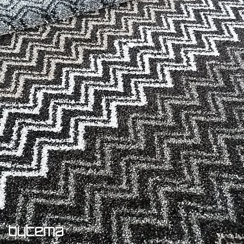 Tapis moderne ZIG ZAG marron