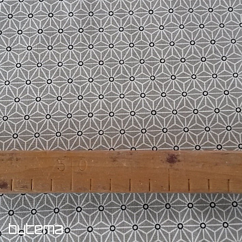 Tissu décoratif SAKI 25 beige-gris