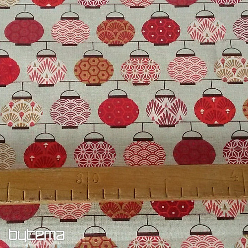 Tissu décoratif LANTERNES 4