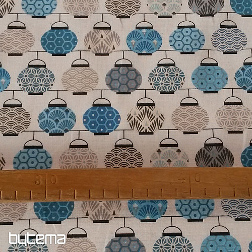 Tissu décoratif LANTERNES 1