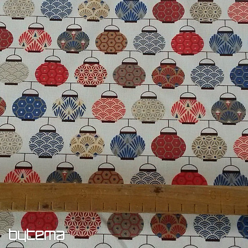Tissu décoratif LANTERNES 2