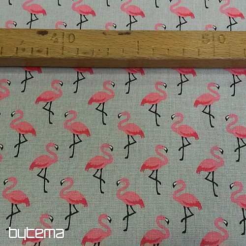 Tissu déco FLAMINGO gris