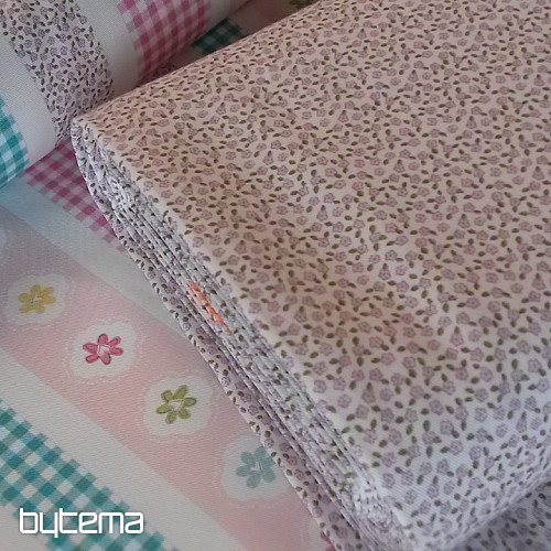 Tissu déco TWIST FLEUR rose