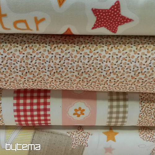 Tissu déco TWIST B01 rayures orange