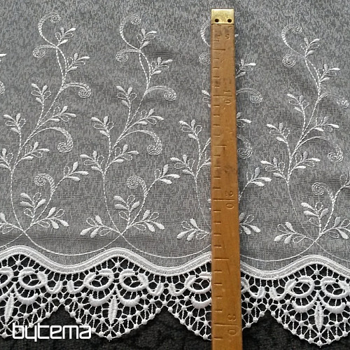 Rideau brodé 023 blanc