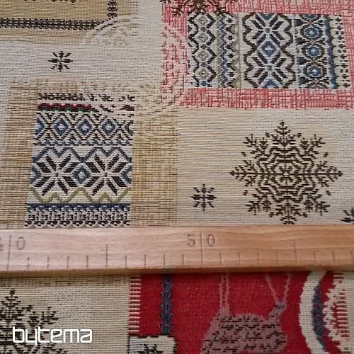 Tissu tapisserie Noël KANDU