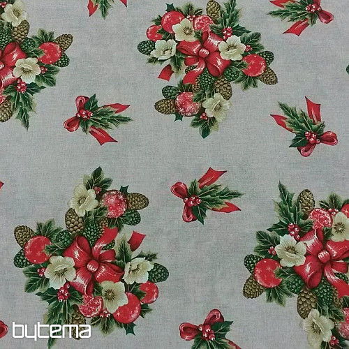 Tissu déco Noël CESMINA fleur