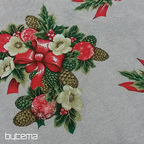 Tissu déco Noël CESMINA fleur
