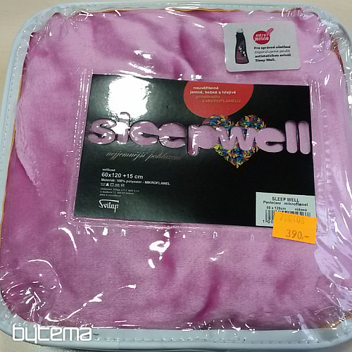 drap de lit MIKROFLANE rose foncé