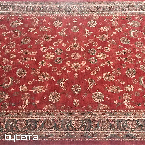 Tapis de luxe en laine ROYAL all-over fleur rouge