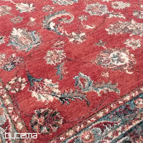 Tapis de luxe en laine ROYAL all-over fleur rouge