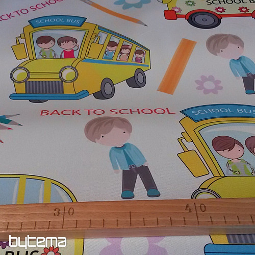 Tissu décoratif 10027-03 RETOUR À L&#39;ÉCOLE