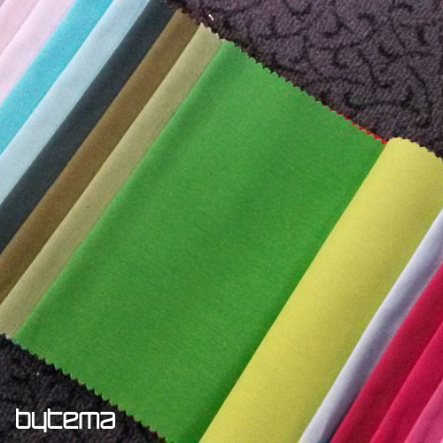 Tissu déco uni couleur LISO vert 602