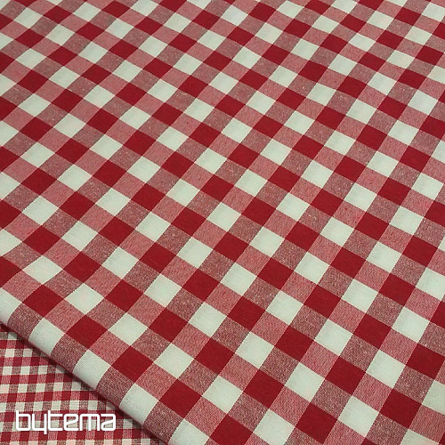 Tissu déco MENORCA rouge