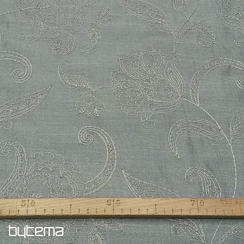 Tissu décoratif brodé AGENDA