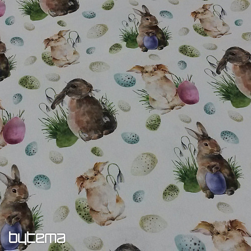 Tissu décoratif LAPIN DE PÂQUES numérique