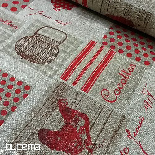 Tissu décoratif SLEPIČČKA lin